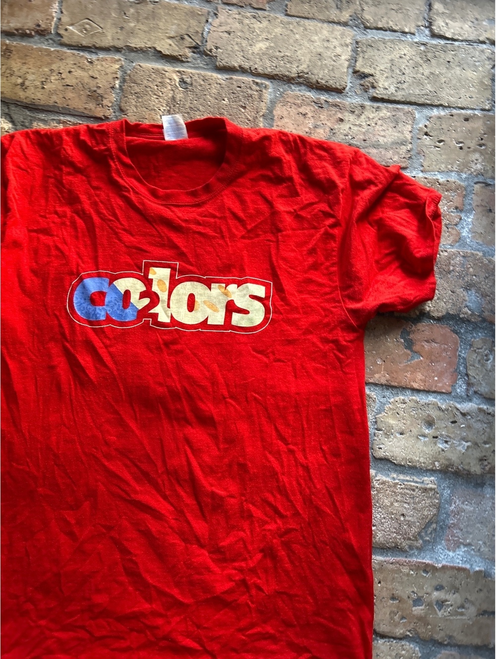 Vintage Sport & Company Red 'Colors' Graphic T-Shirt Large